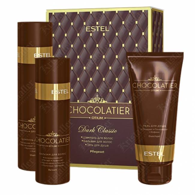 Набор Dark Classic Chocolatier (шампунь, бальзам, гель/душ)