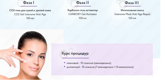 Набор карбокситерапии для сухой и зрелой кожи Anti-Age Set